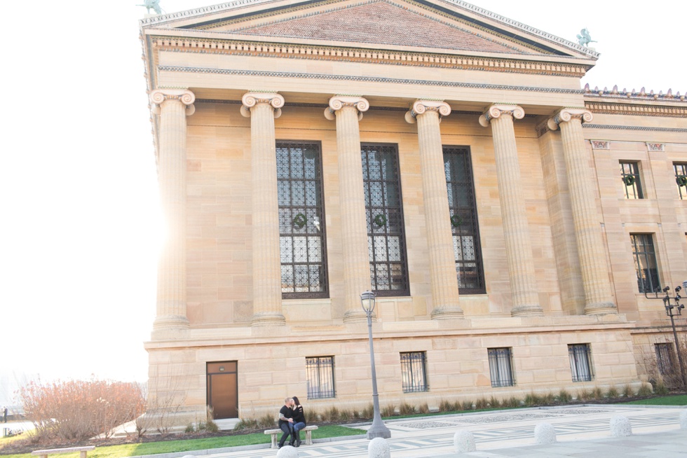 Philadelphia museum of art engagement photography