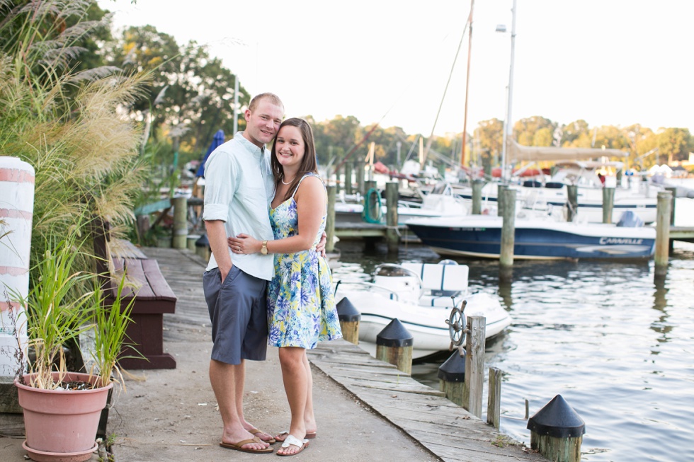 Annapolis city dock Engagement photographs 