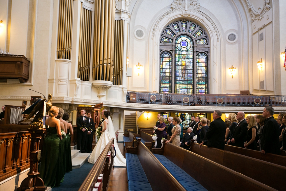 Westin Annapolis Wedding Photographer - USNA Chapel Ceremony