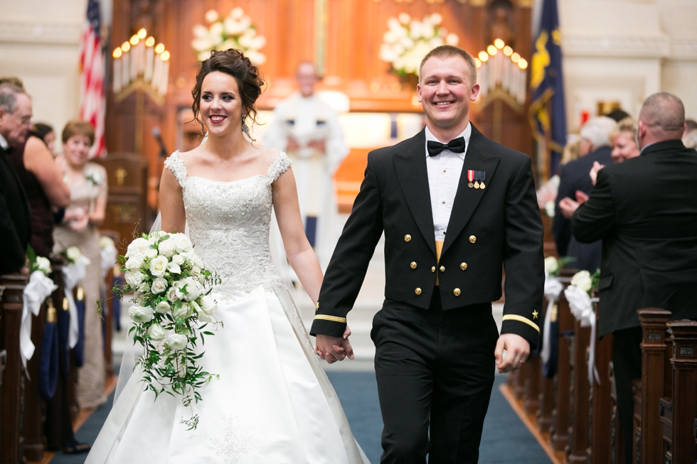 Westin Annapolis Wedding Photographer - USNA Chapel Ceremony