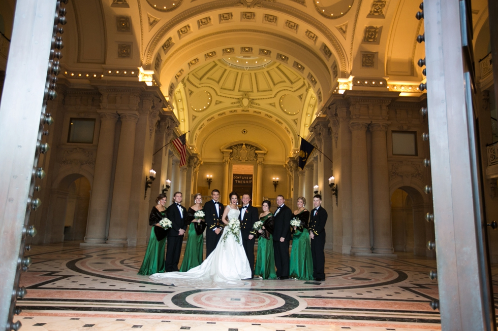 US Naval Academy Bancroft Hall - Philadelphia Wedding Photographer