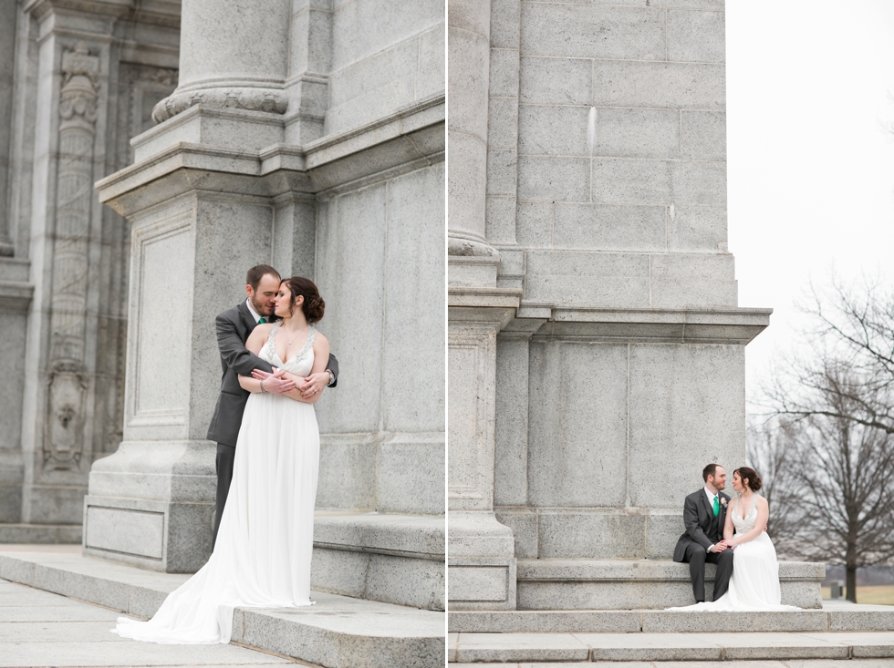 Valley Forge Park Arch Philadelphia Wedding Couple Portraits