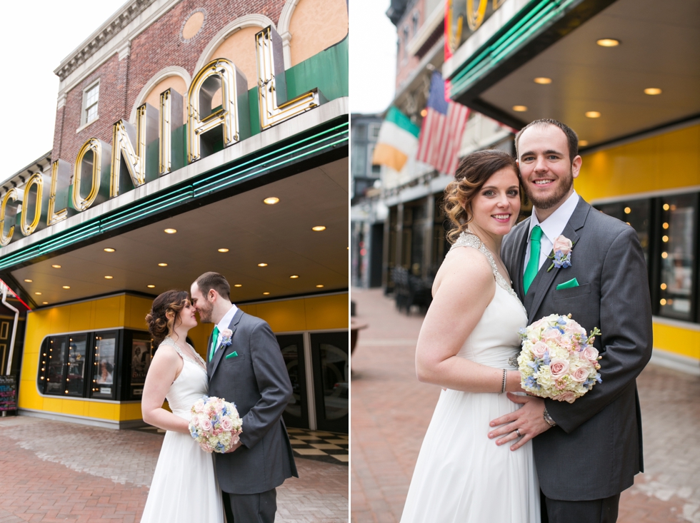 The Colonial Theatre Wedding Couple - Phoenixville PA Wedding Photographer