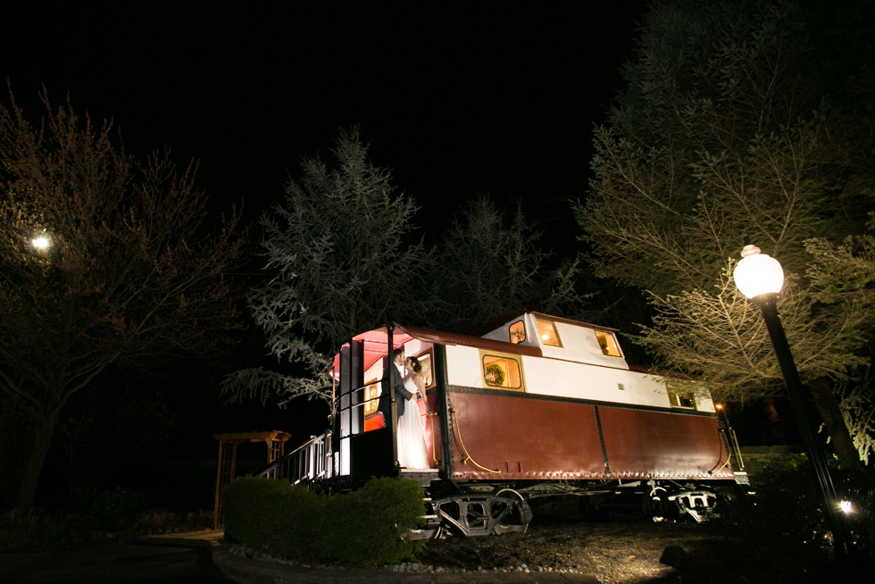 Night wedding portrait - The Columbia Station Wedding Reception - Phoenixville wedding