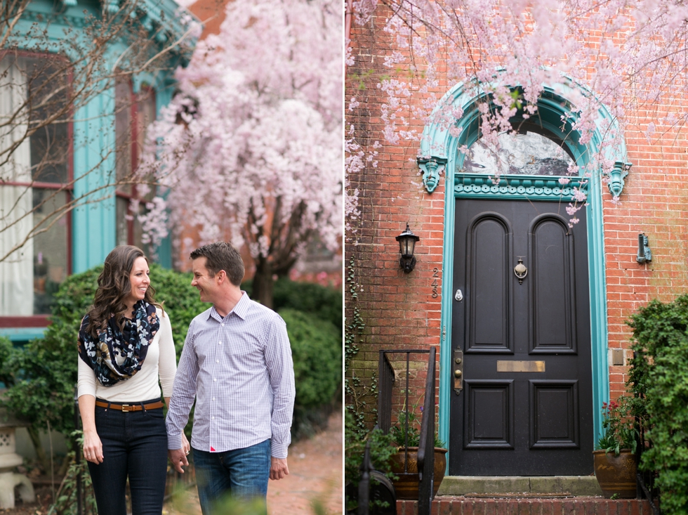 Cherry Blossom Season Engagement - Annapolis Engagement session