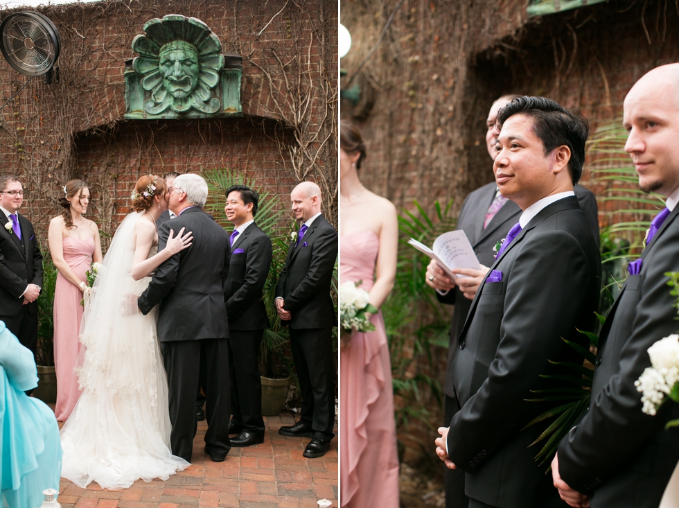 Garden Wedding Ceremony - Philadelphia Wedding Photographer