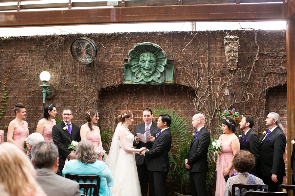 Garden Wedding Ceremony - Philadelphia Wedding Photographer