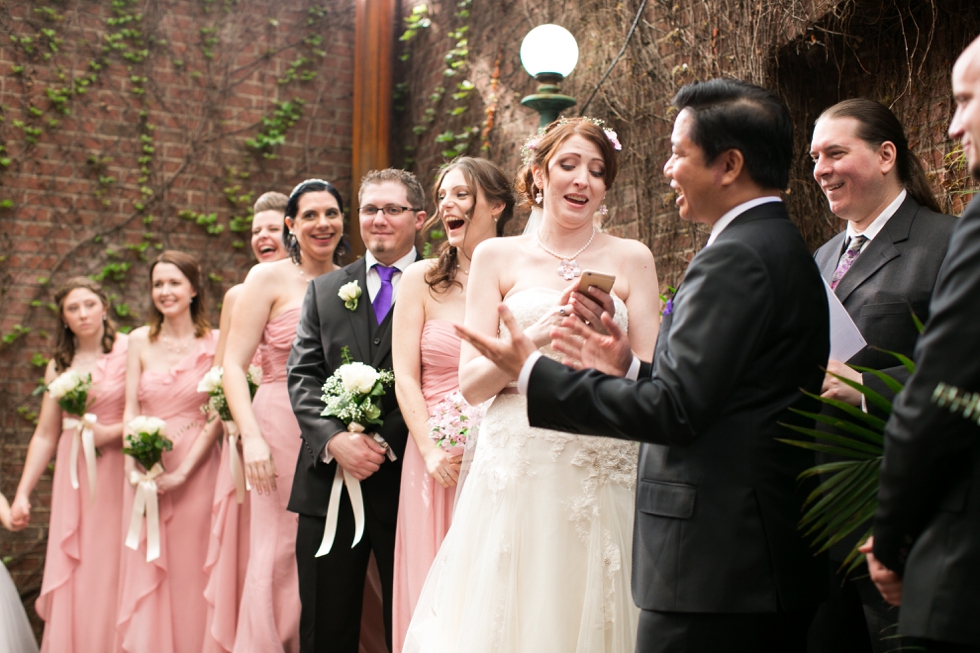 Garden Wedding Ceremony - Philadelphia Wedding Photographer