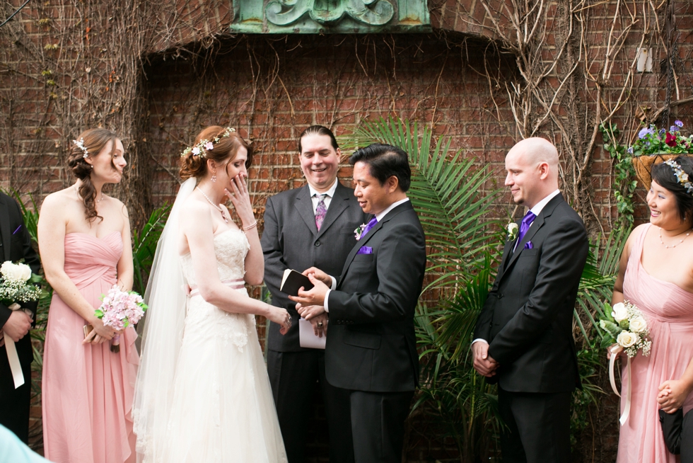 Garden Wedding Ceremony - Philadelphia Wedding Photographer