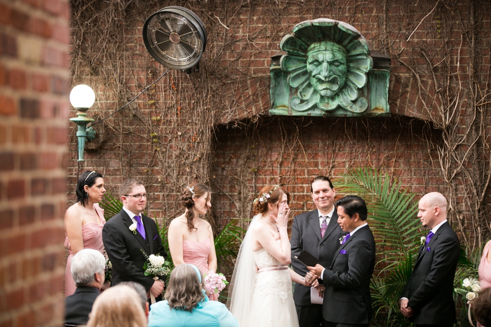 Garden Wedding Ceremony - Philadelphia Wedding Photographer