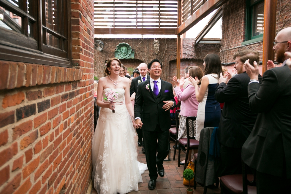 Garden Wedding Ceremony - Philadelphia Wedding Photographer