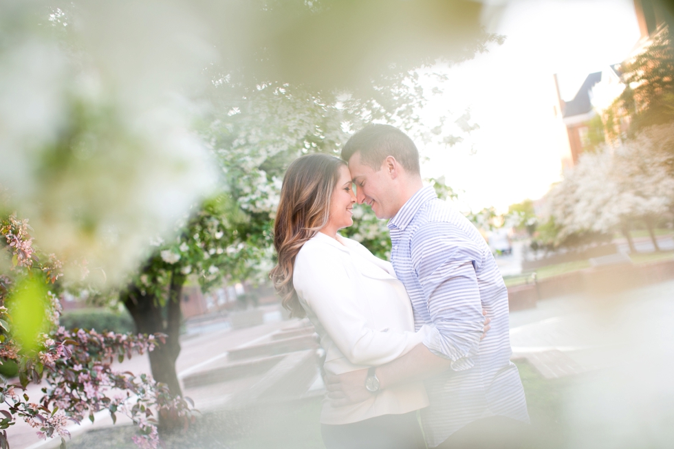 Annapolis State House Engagement Photos - Spring Blossom Engagement