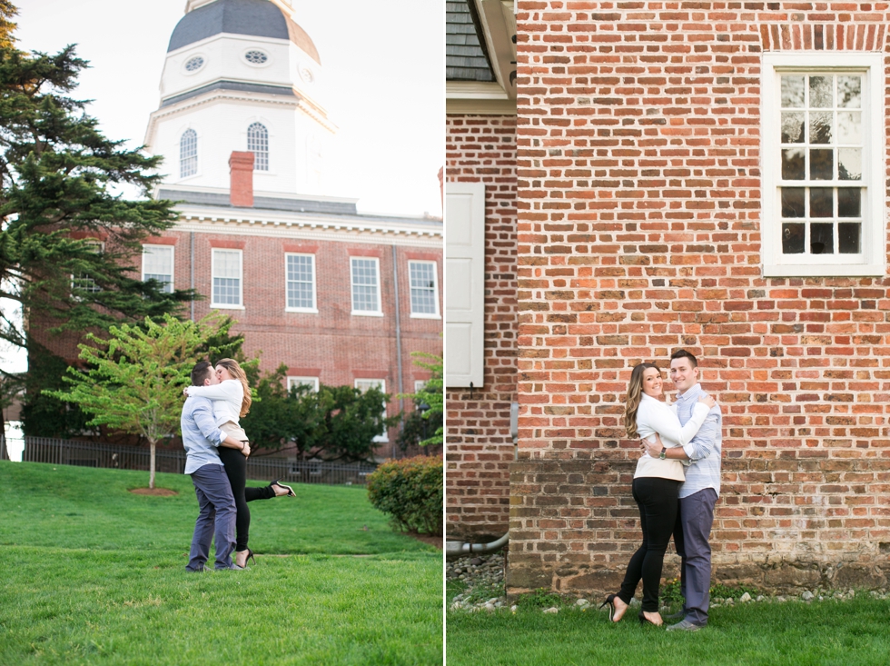 Annapolis State House Engagement Photos - Spring Engagement