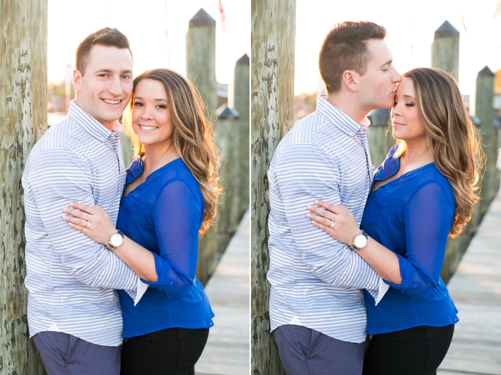 Annapolis Maryland City Dock Engagement Photos - Waterfront Engagement