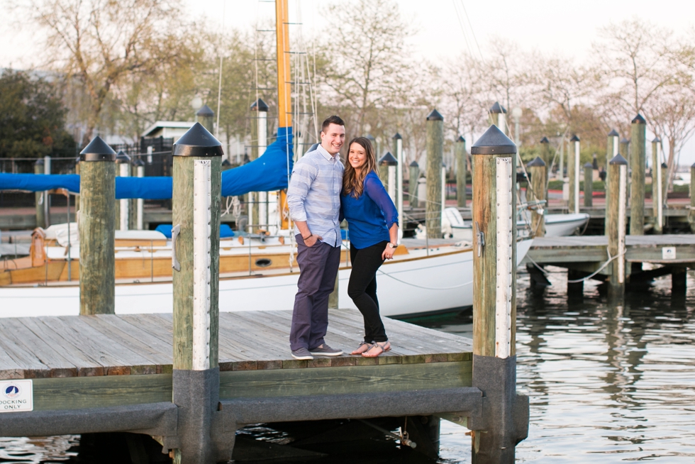 Annapolis Maryland City Dock Sunset Engagement Photos - Boat Engagement