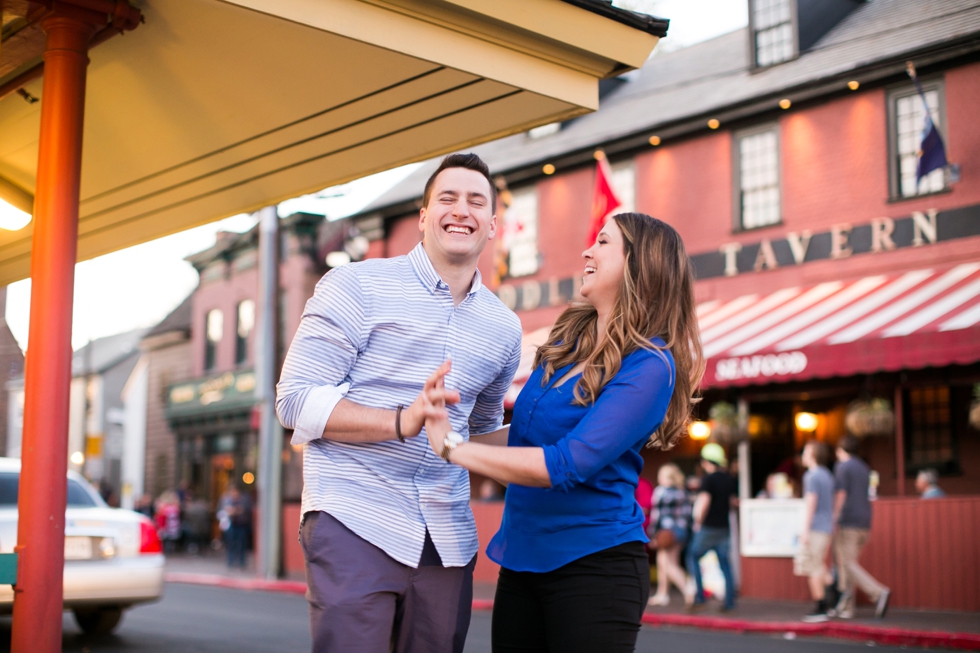 Annapolis Maryland City Dock Sunset Engagement Photos - Middleton's Engagement