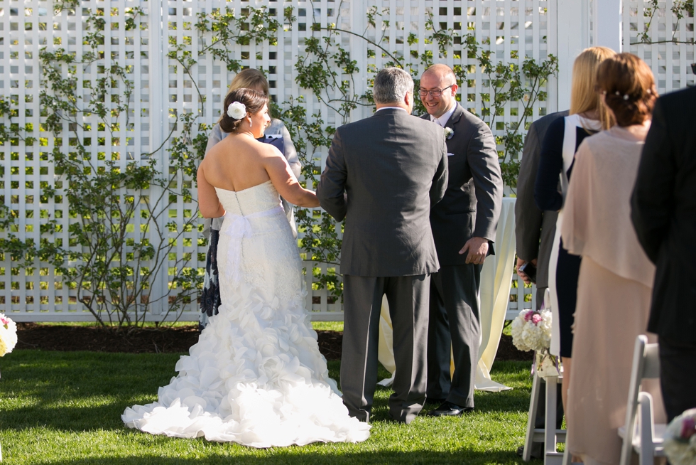 Chesapeake Bay Beach Club outdoor ceremony - Associate Erin & Caitlin Wedding