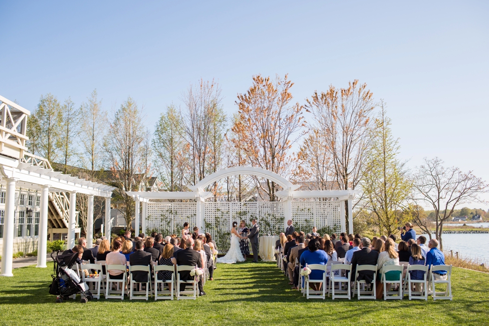 Chesapeake Bay Beach Club outdoor ceremony - Associate Annapolis Wedding