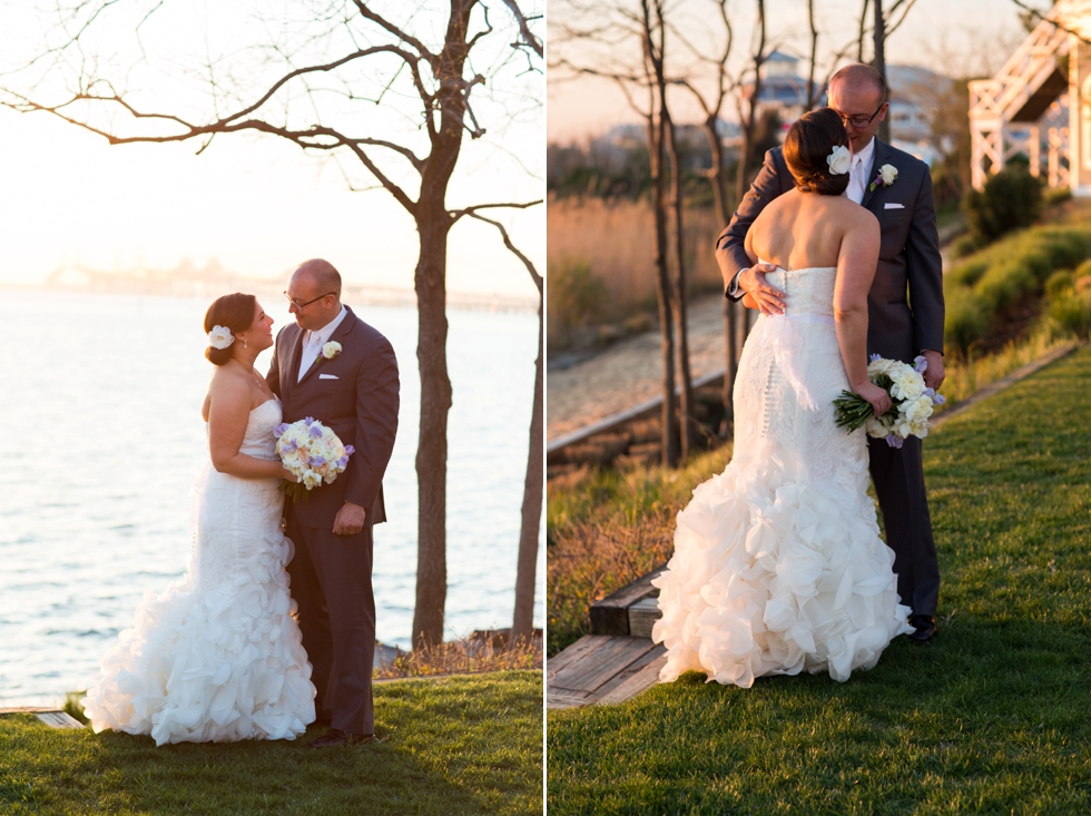 Chesapeake Bay Beach Club Sunset - Associate Maryland Wedding