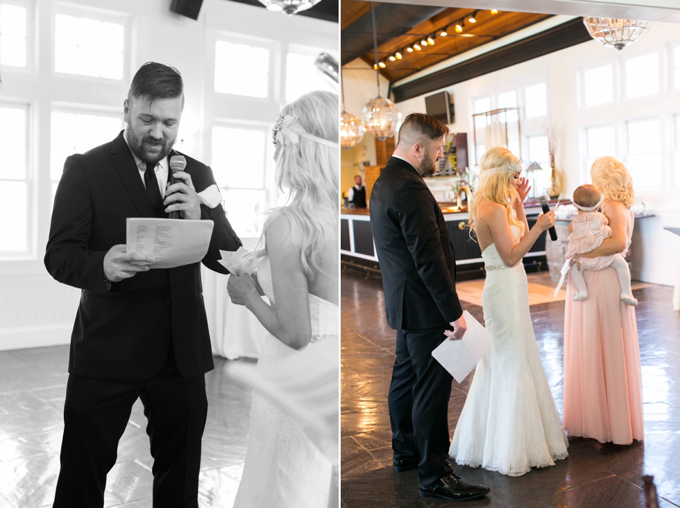 Chesapeake Bay Beach Club Intimate Tavern Ballroom Vow Renewal - Associate Caitlin