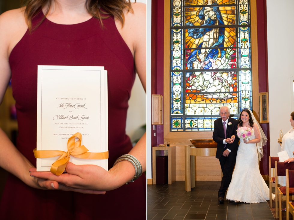 Annapolis Maryland wedding - Saint Elizabeth Ann Seton church