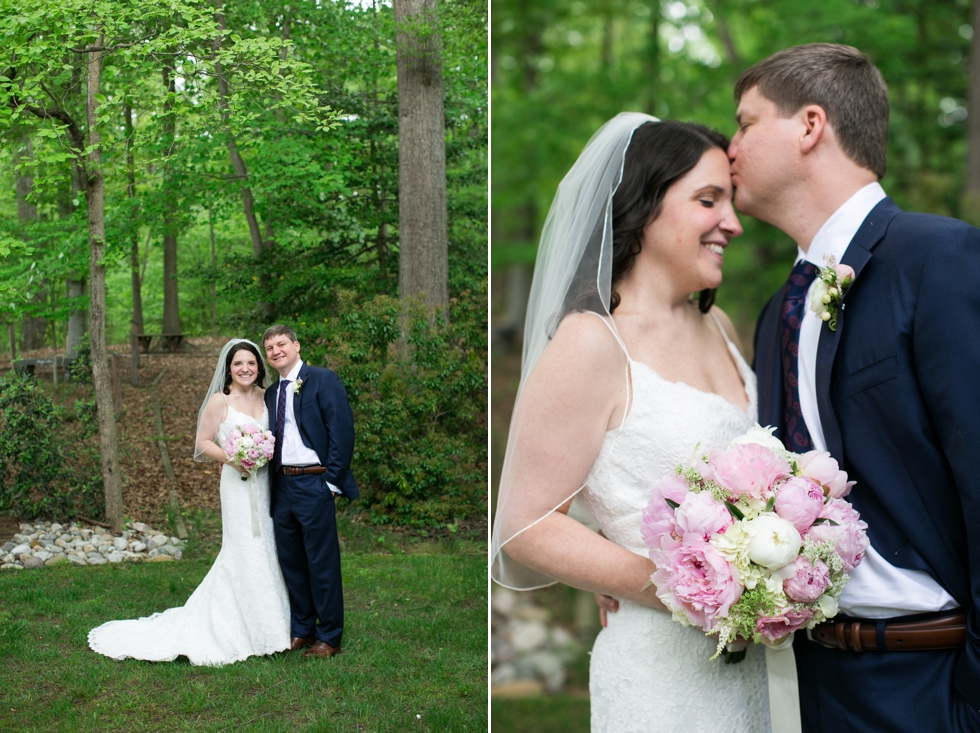 Annapolis Maryland wedding couple portrait- Saint Elizabeth Ann Seton church