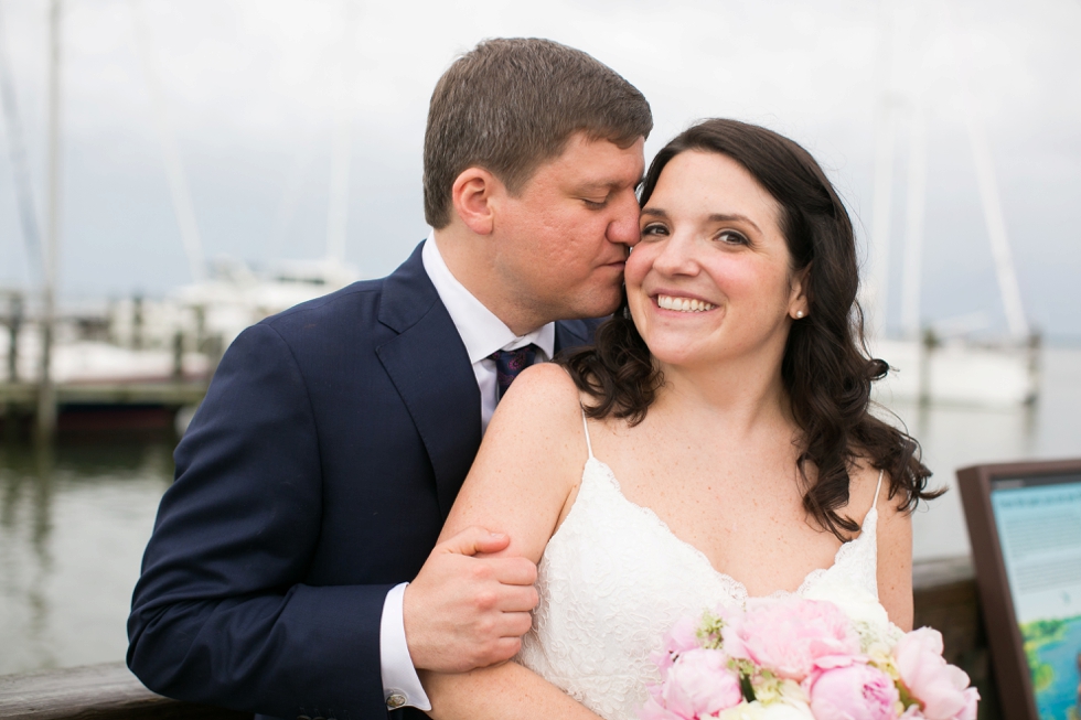 Rainy Annapolis Maritime Museum married couple- Sonata by Anne Barge