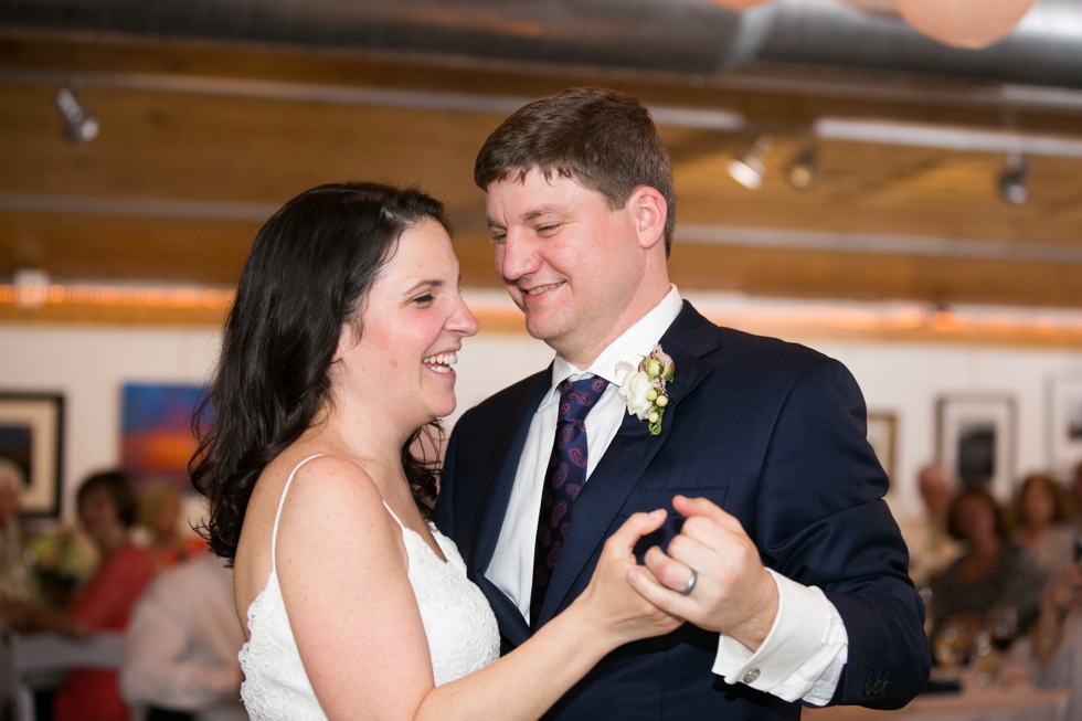 Rainy Annapolis Maritime Museum married couple - Wedding First Dance