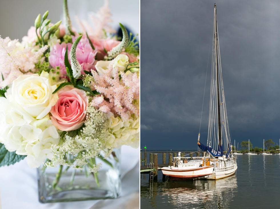 Rainy Annapolis Maritime Museum married couple- Sonata by Anne Barge