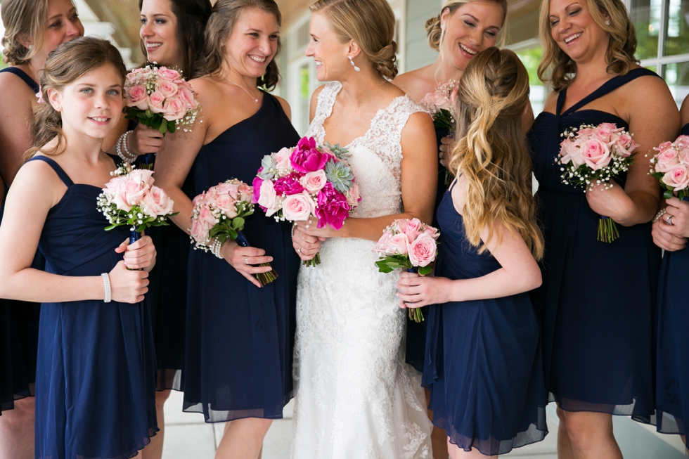 bridesmaids Beach wedding - Philadelphia wedding photographer