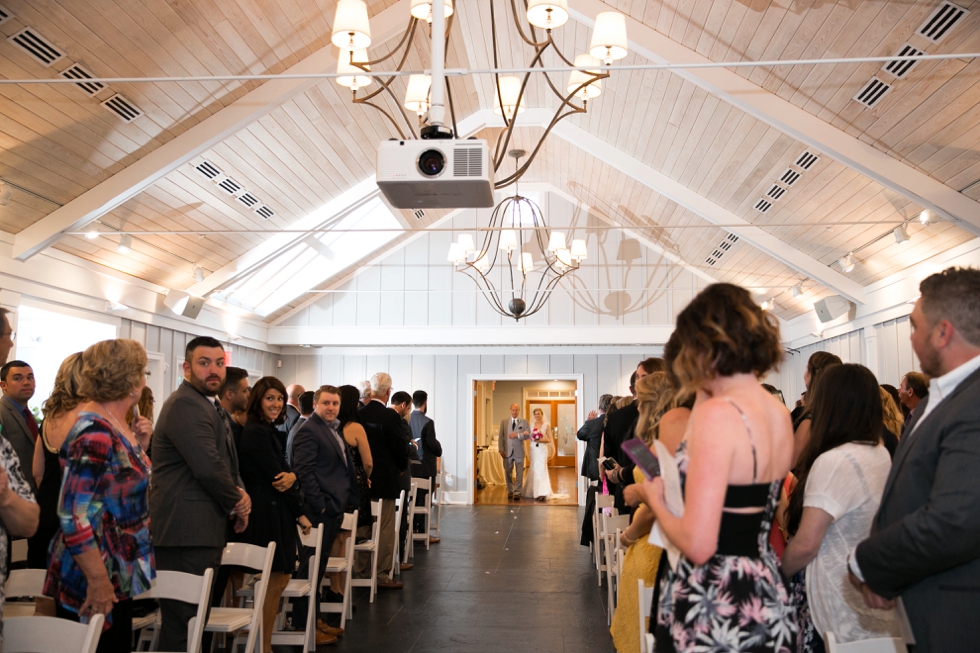 Eastern Shore wedding photographer - Chesapeake Bay Beach Club rainy wedding ceremony