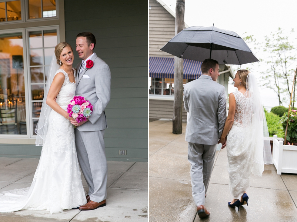 Philadelphia wedding photography - Chesapeake Bay Beach Club rainy wedding photos