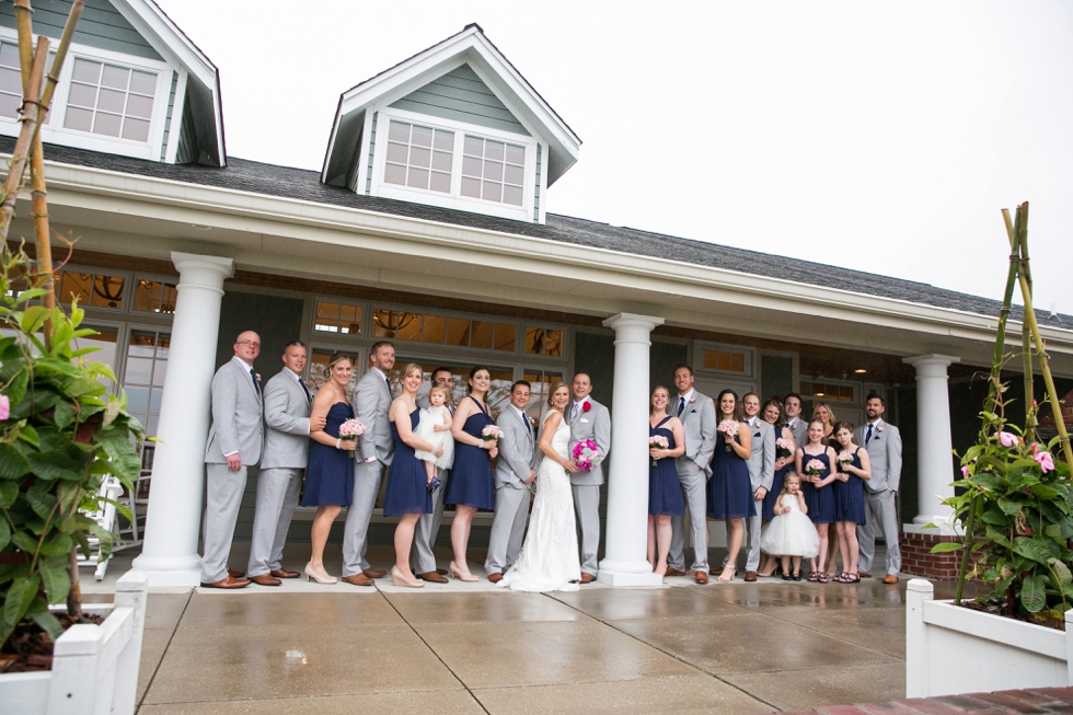 Philadelphia wedding photography - Chesapeake Bay Beach Club rainy wedding party photos