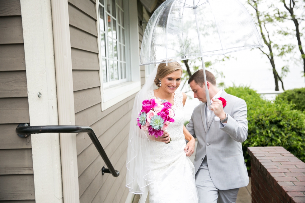 Philadelphia wedding photography - Chesapeake Bay Beach Club rainy wedding photographs