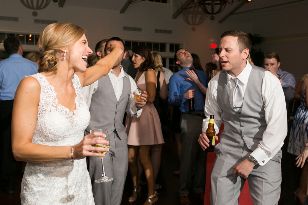 Eastern Shore Chesapeake Bay Beach House rainy wedding reception