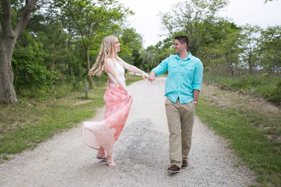 Terrapin Park Eastern Shore Beach Engagement Photographs