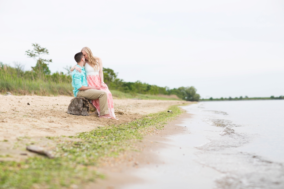 Terrapin Park Eastern Shore Beach Engagement Photographs