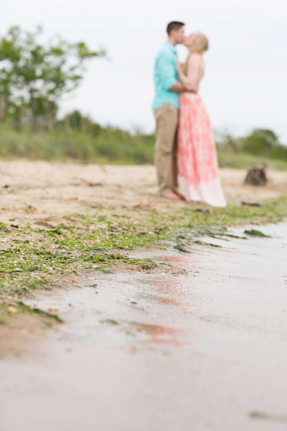 Terrapin Park Eastern Shore Beach Engagement Photographs