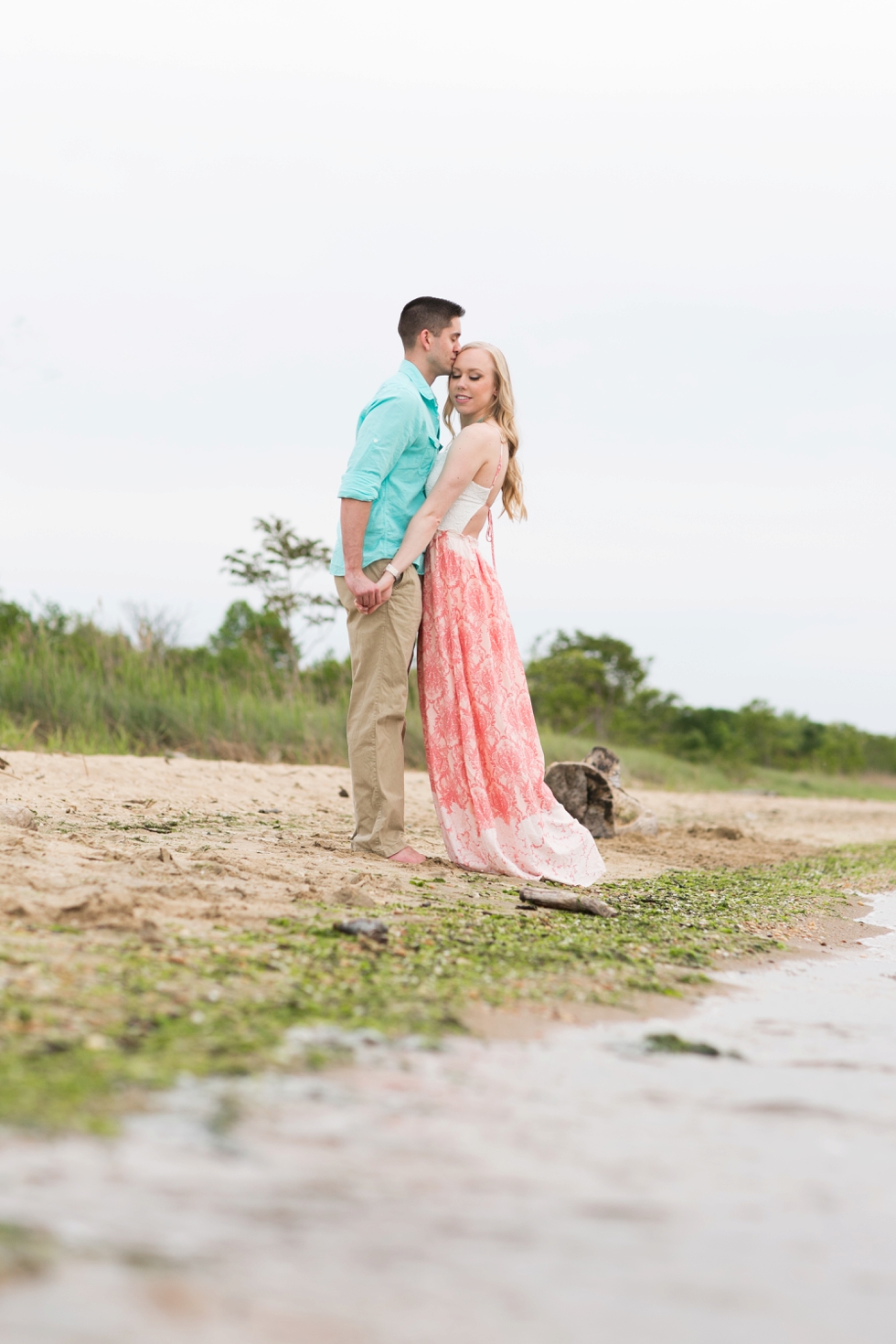 Terrapin Park Eastern Shore Beach Engagement Photographs