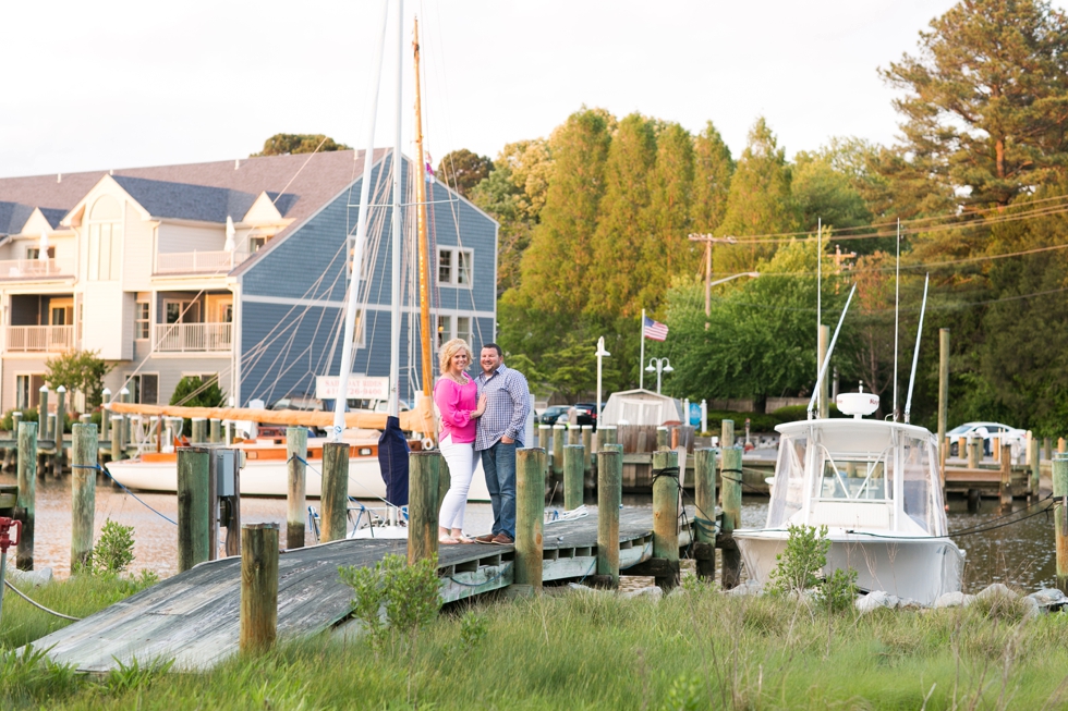 St. Michael's Engagement Photographer - Destination Engagement on a boat