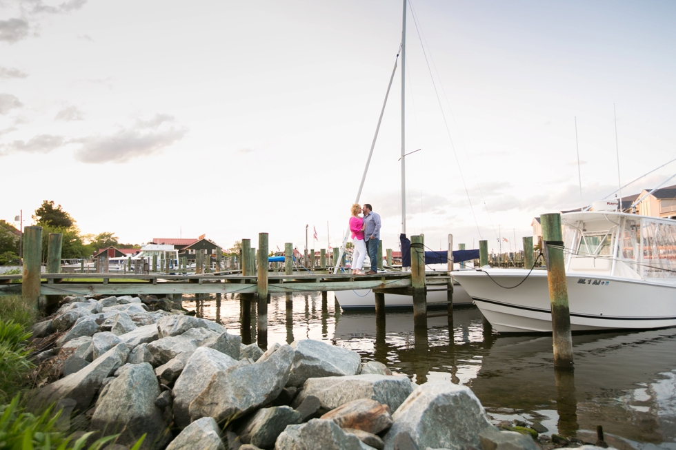 St. Michael's Engagement Photographer - Destination Engagement on a boat