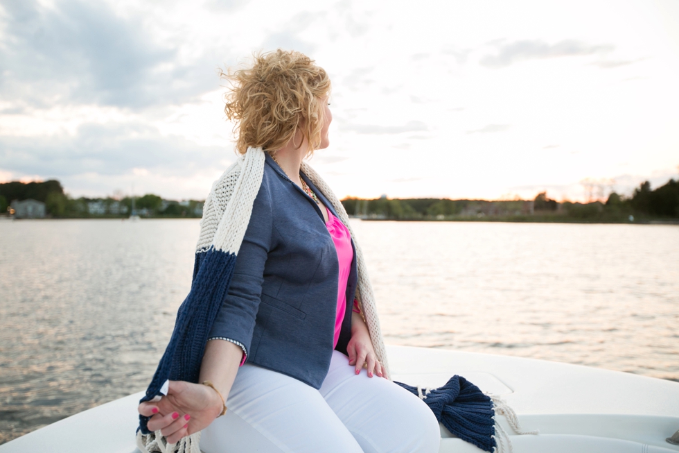 St. Michael's Engagement Photographer - Destination Engagement on a boat