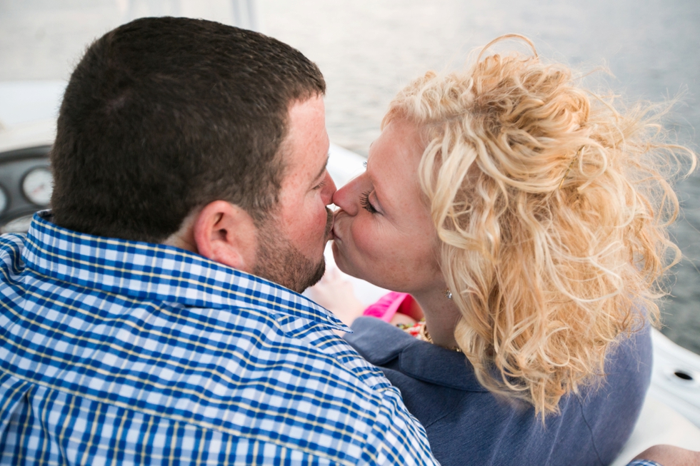 St. Michael's Engagement Photographer - Destination Engagement on a boat