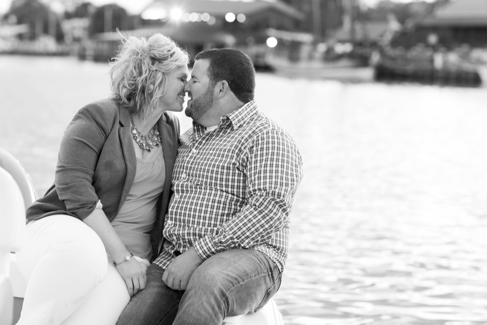 St. Michael's Engagement Photographer - Destination Engagement on a boat