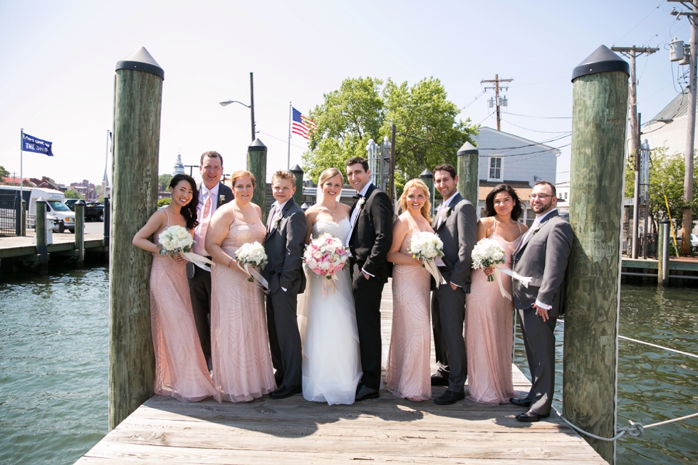 Annapolis City Dock wedding photography - Center city wedding photographer