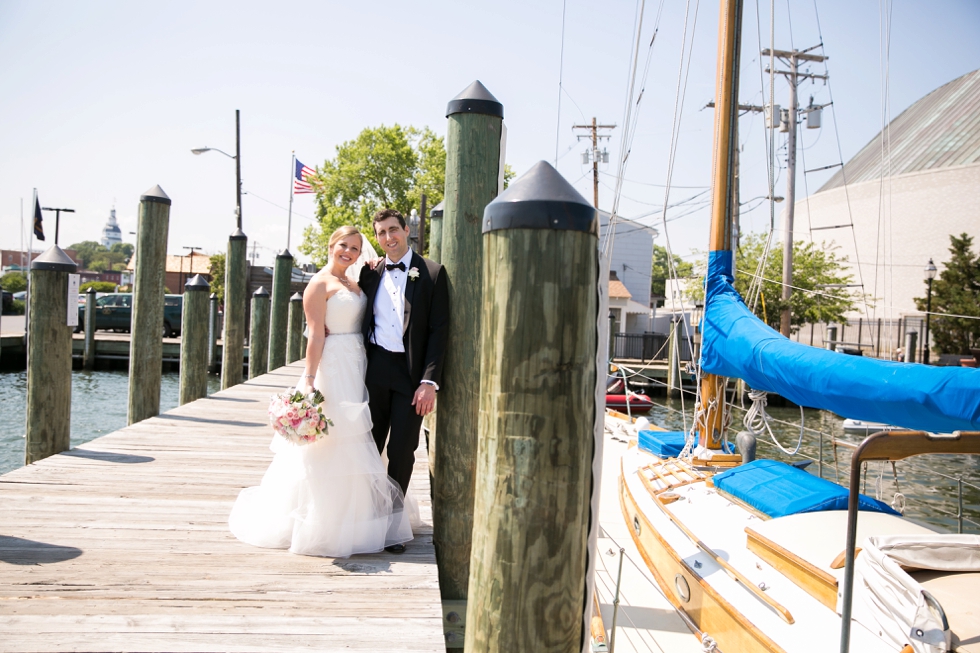 Annapolis City Dock wedding photography - Center city wedding photographer