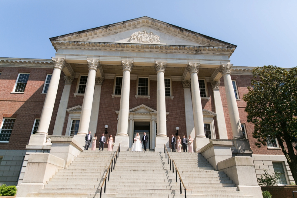 St Johns College Annapolis wedding photos - Center city wedding photographer