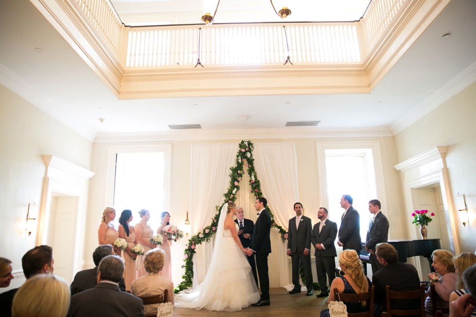 St Johns College McDowell Hall ceremony - Philadelphia wedding photographers