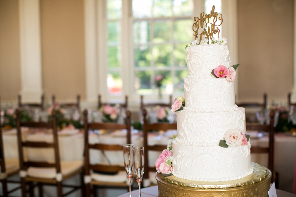 Annapolis MD St Johns College Randall Hall Wedding Reception Details - Cakes by Rachael