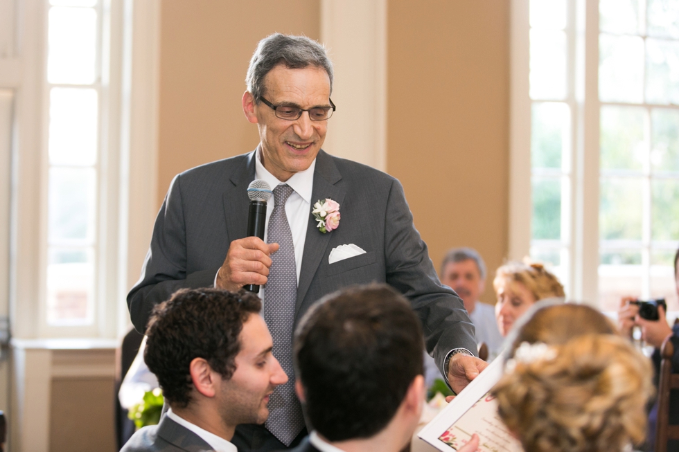 St Johns College Randall Hall Wedding Reception Details - Blossom and Basket Boutique